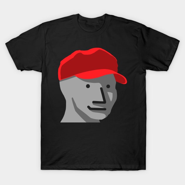 MAGA KID - STAND STRONG - MAGA SMILING KID - NPC Wojak - MEME T-Shirt by gin3art